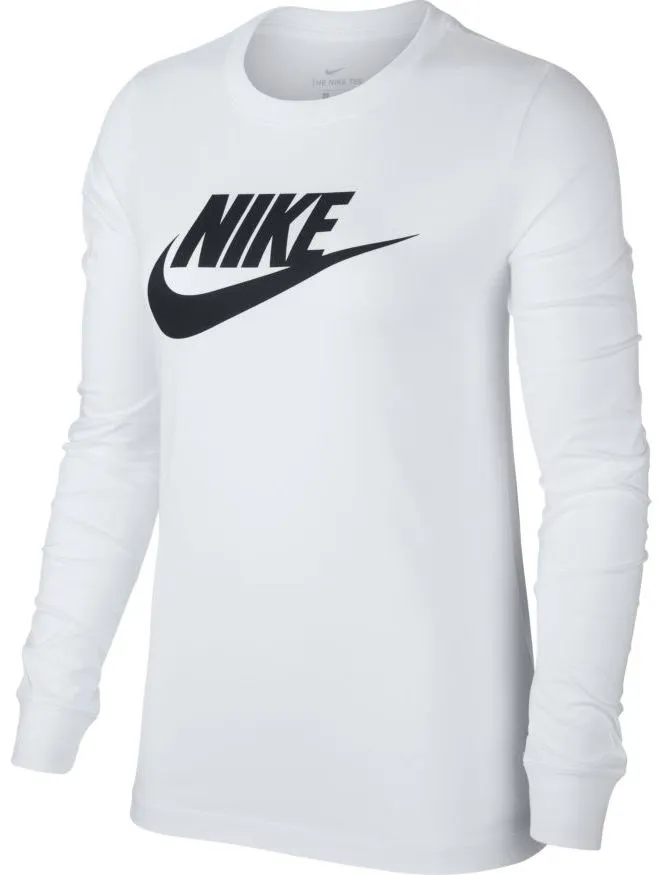Nike Swoosh Essential LS Icon Ftr - white/black