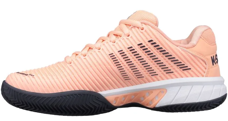k-swiss-hypercourt-express-2-hb-clay-women-peach-nectar-graystone-white-2 K-Swiss Hypercourt Express 2 HB Clay Women - peach nectar/graystone/white
