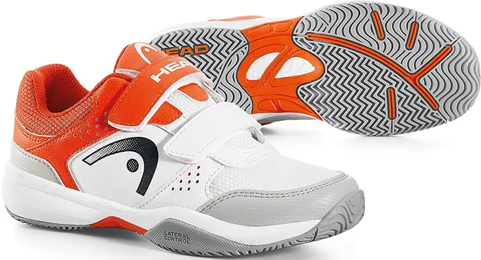 Head Lazer Velcro Junior - white/red