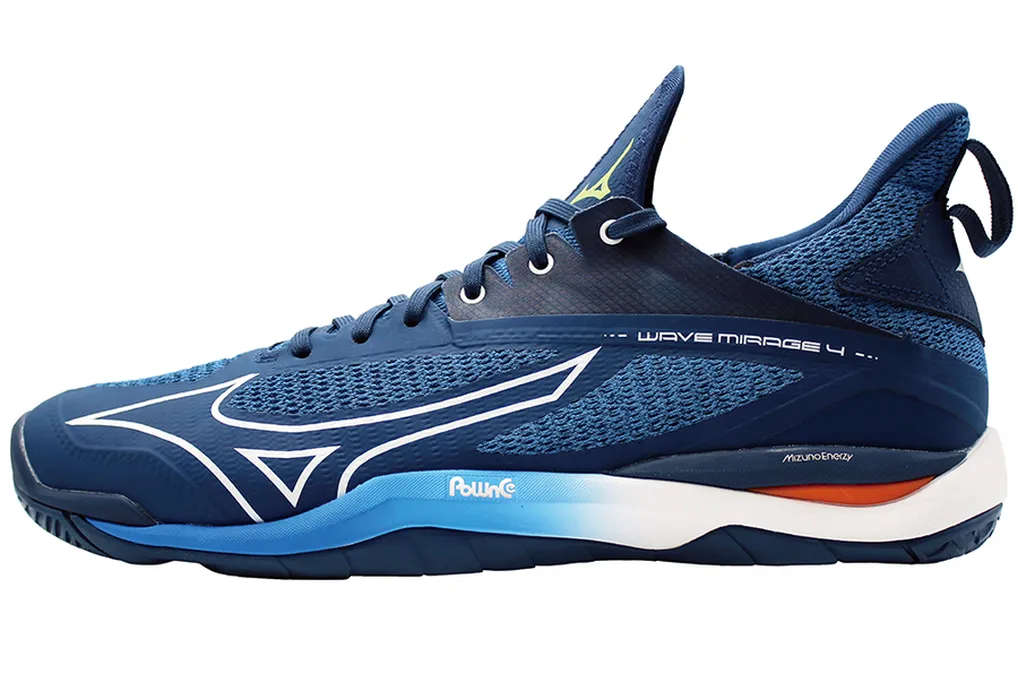 Men's badminton/squash shoes Mizuno Wave Mirage 4 - dark denim/white/scarlet ibis