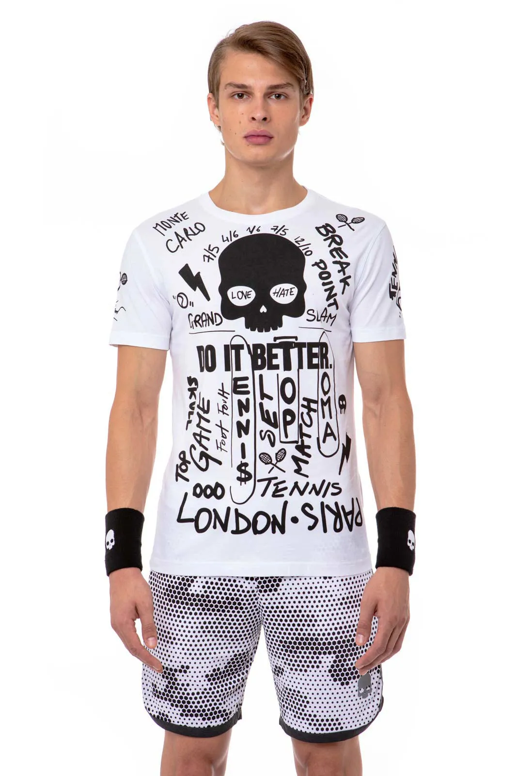 Hydrogen Graffiti Tee Man - white/black