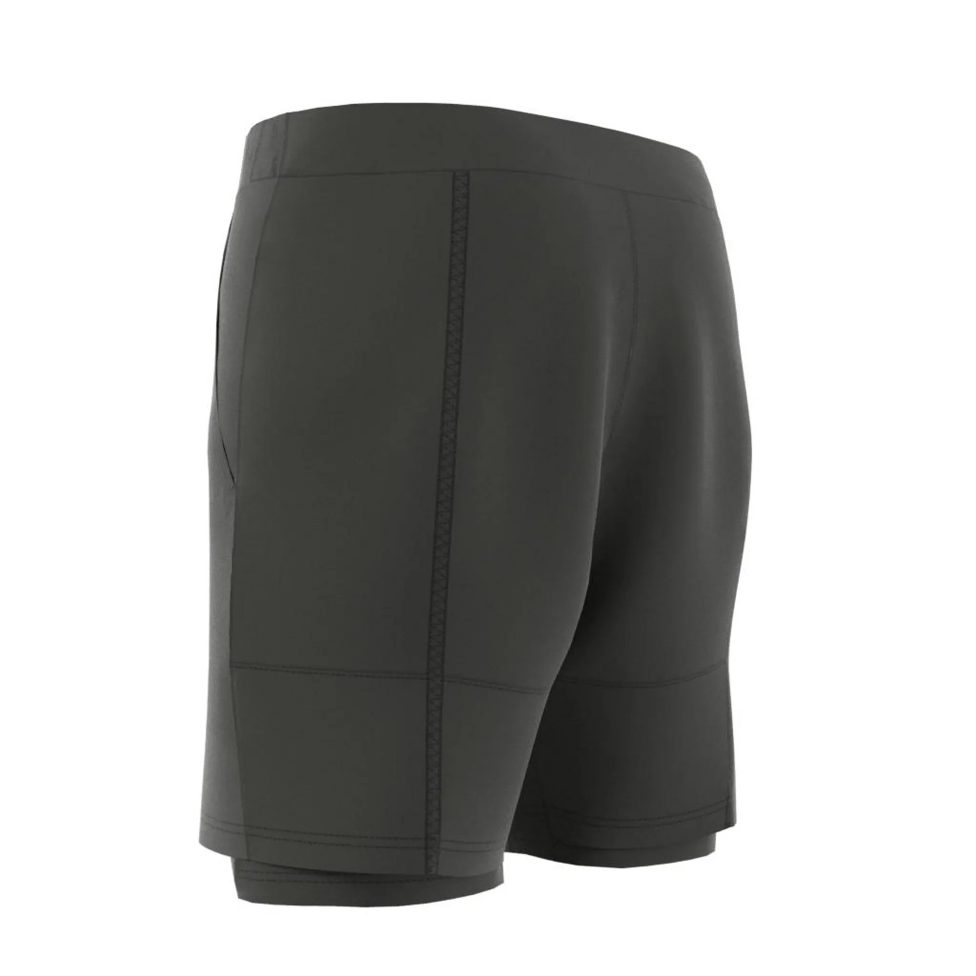 Adidas 2in1 Short Heat Ready 7in - legend earth/grey two