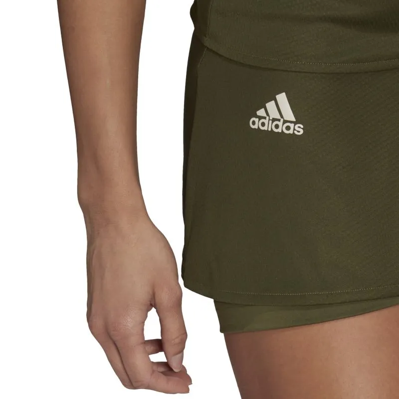Adidas Heat Ready Primeblue Match Skort W - wild pine/aluminium