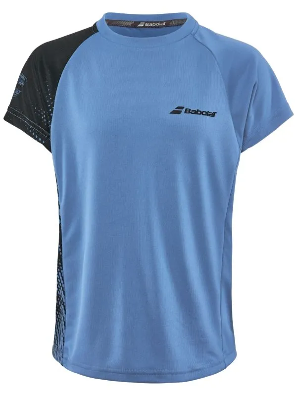 babolat-sms-performance-crew-neck-tee-boy-parisian-blue-black-1 Babolat SMS Performance Crew Neck Tee Boy - parisian blue/black