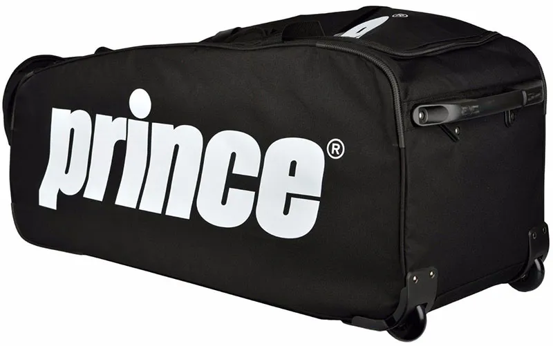 prince-tour-team-wheeled-duffel-black-white-1 Prince Tour Team Wheeled Duffel - black/white