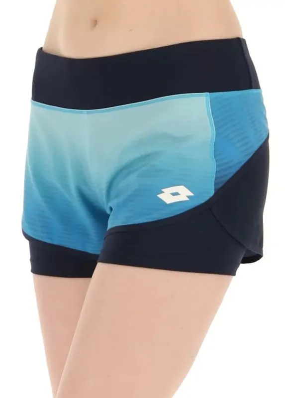Lotto Top W IV Short 2 - blue atoll/navy blue Lotto Top W IV Short 2 - blue atoll/navy blue