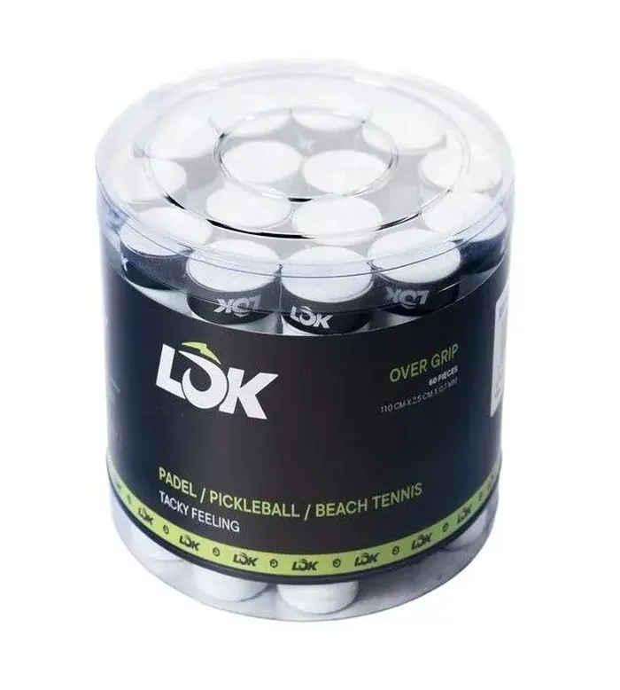 LOK Box Of Overgrips 60P - white LOK Box Of Overgrips 60P - white