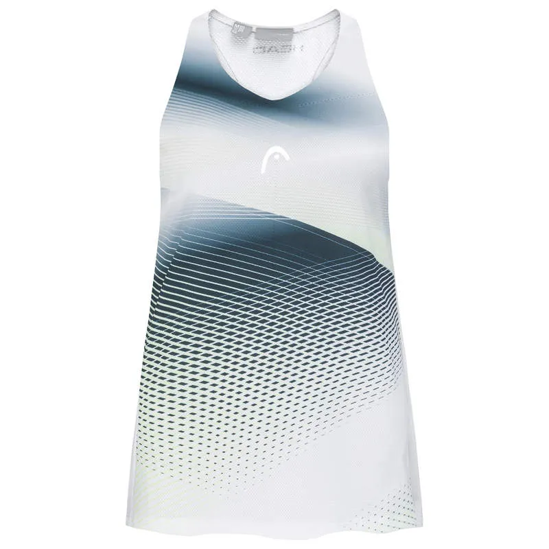Head Agility Tank Top - white/print perf
