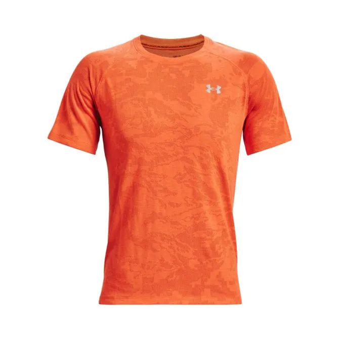 Under Armour Men's UA Streaker 2.0 Camo Short Sleeve - phoenix fire/reflective Under Armour Men's UA Streaker 2.0 Camo Short Sleeve - phoenix fire/reflective