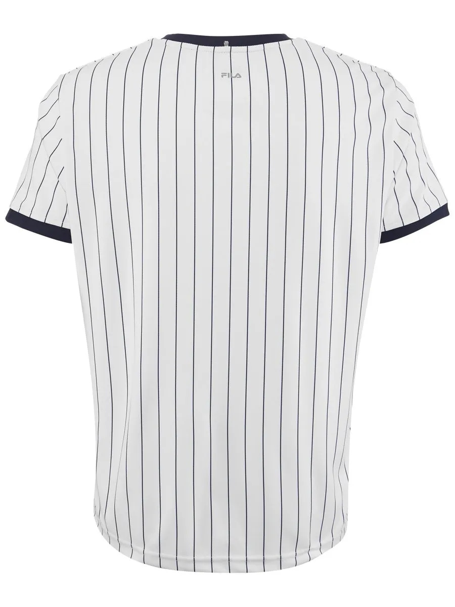 fila-shirt-stripes-m-white-stripes-2 Fila Shirt "Stripes" M - white/stripes
