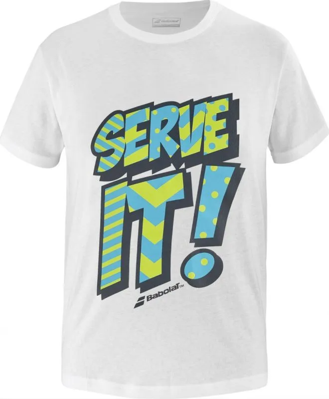 Babolat Exercise Message Tee Boy - white