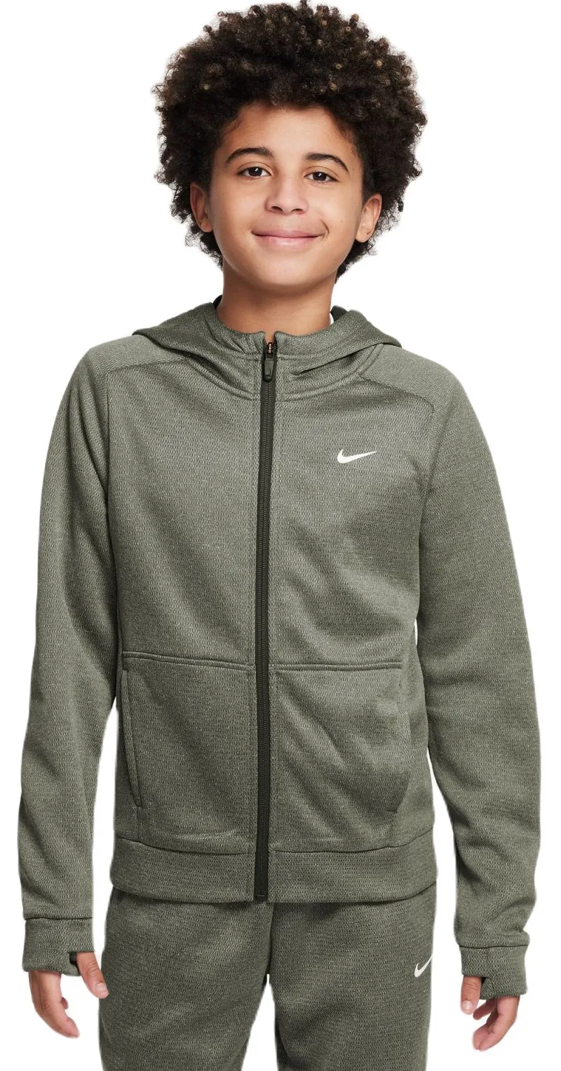 Nike Kids Therma-FIT Full-Zip - cargo khaki/white