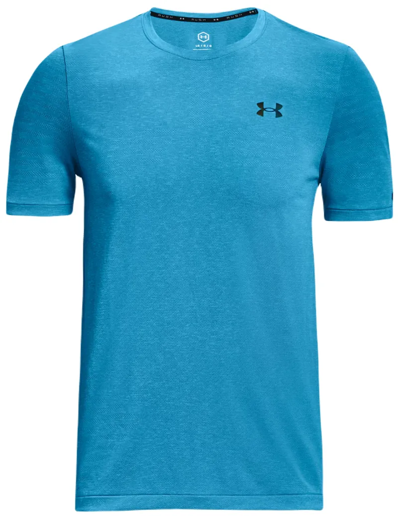 Under Armour Men's UA Rush Seamless GeoSport Short Sleeve - capri/black
