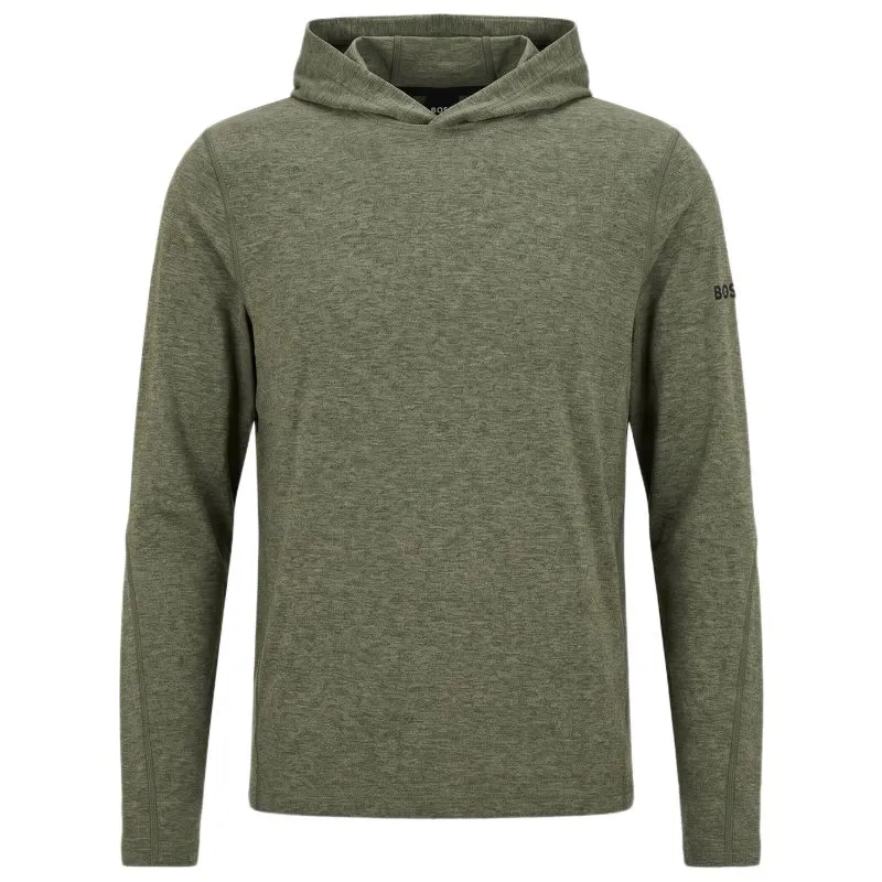 BOSS Active Hoodie - open green BOSS Active Hoodie - open green
