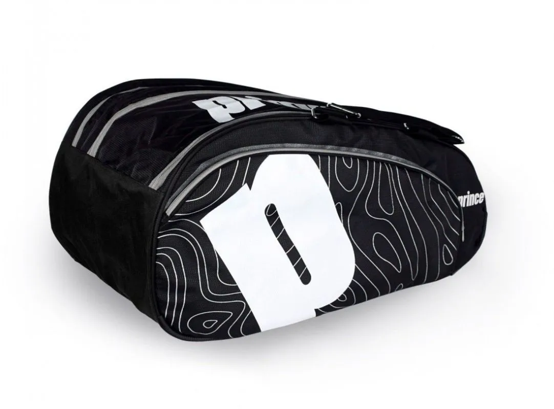 Prince Premium Padel Bag - black/silver Prince Premium Padel Bag - black/silver