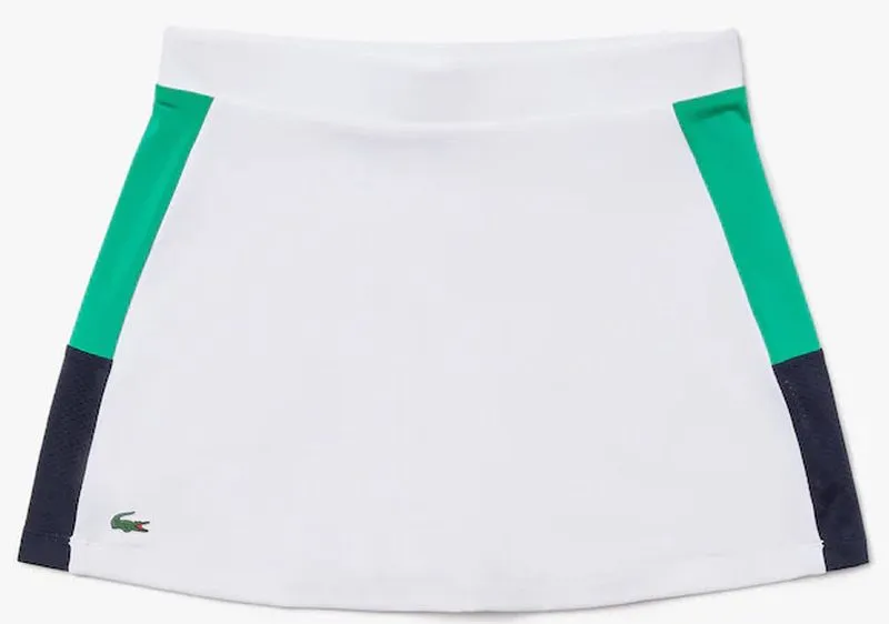 lacoste-women-s-sport-breathable-stretch-tennis-skirt-white-green-blue-1 Lacoste Women’s SPORT Breathable Stretch Tennis Skirt - white/green/blue
