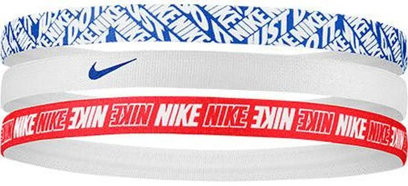 Nike Printed Hairbands 3PK - game royal/white/university red