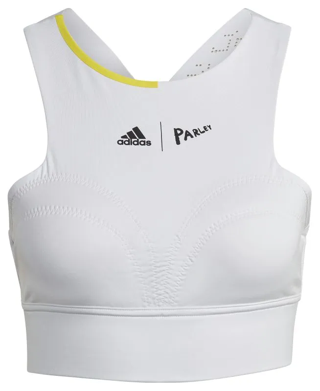 Adidas London Crop Top - white/impact yellow