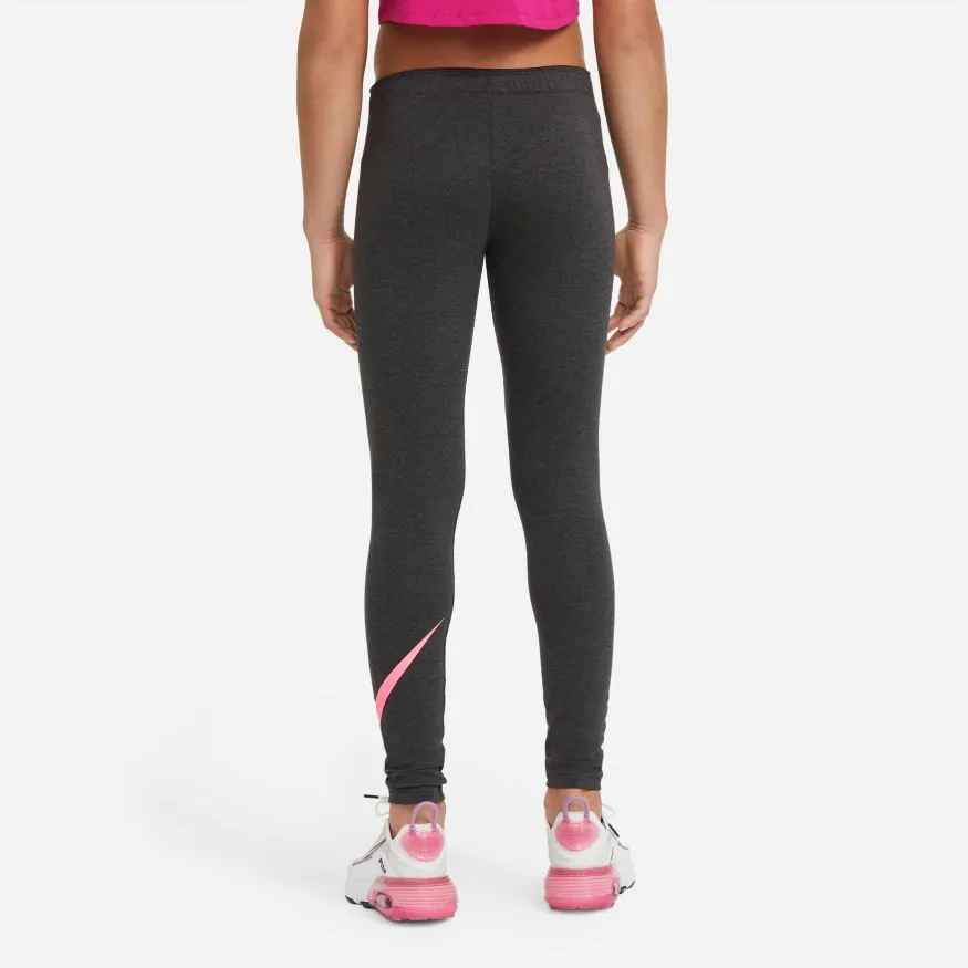 nike-nsw-favorites-swoosh-tight-g-black-heather-sunset-pulse-4 Nike NSW Favorites Swoosh Tight G - black heather/sunset pulse