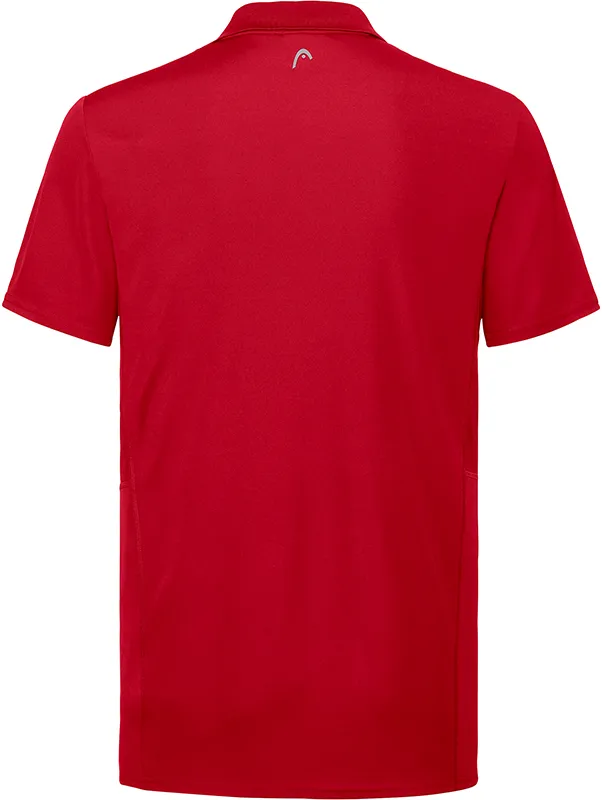 Head Club Tech Polo Shirt M - red