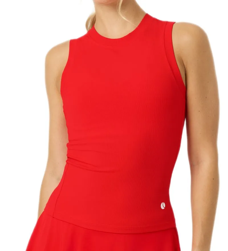  Björn Borg Ace Pocket Ribbed Tank - flame scarlet