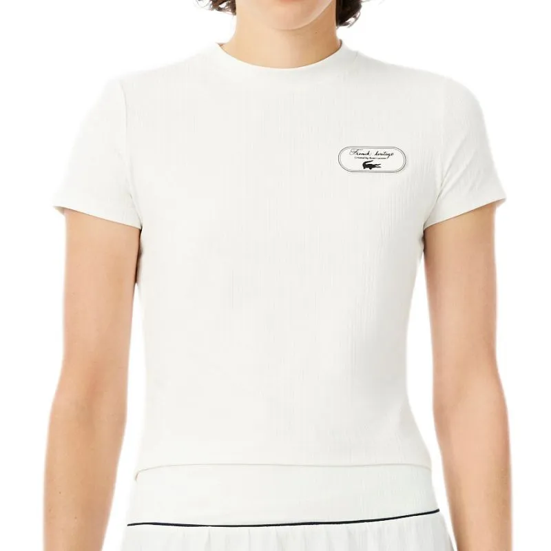 Lacoste Ultra Dry Tennis Heritage Badge - white