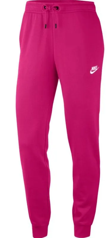 Nike NSW Essential Pant Regular Fleece W - fireberry/white