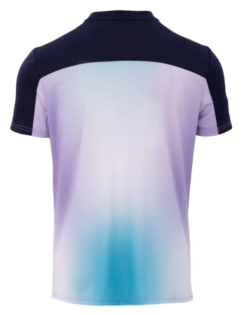 Fila Henley Taavi - lavender/aqua blue graphic comb