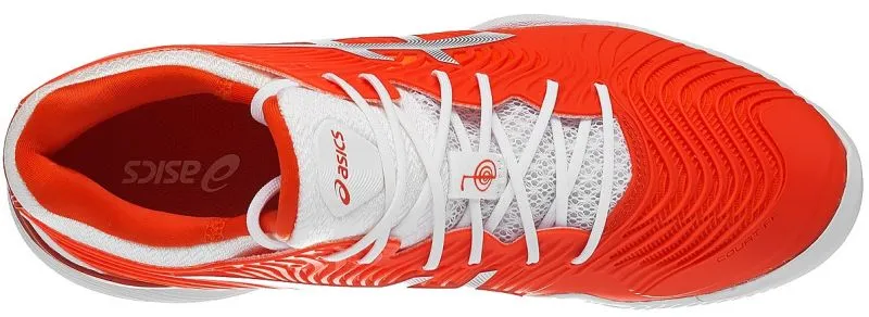 Asics Court FF Novak Clay - cherry tomato/white