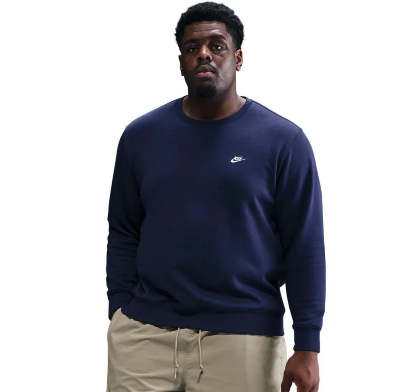 Nike Club Fleece Crew - obsidian/white Nike Club Fleece Crew - obsidian/white