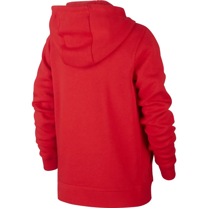 Nike NSW Hoodie FZ Club B - university red/university red/white