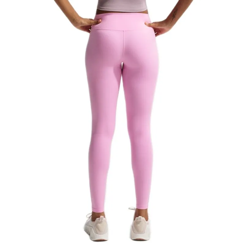 Nike One Seamless Front High Waisted Full Length - pink rise/white