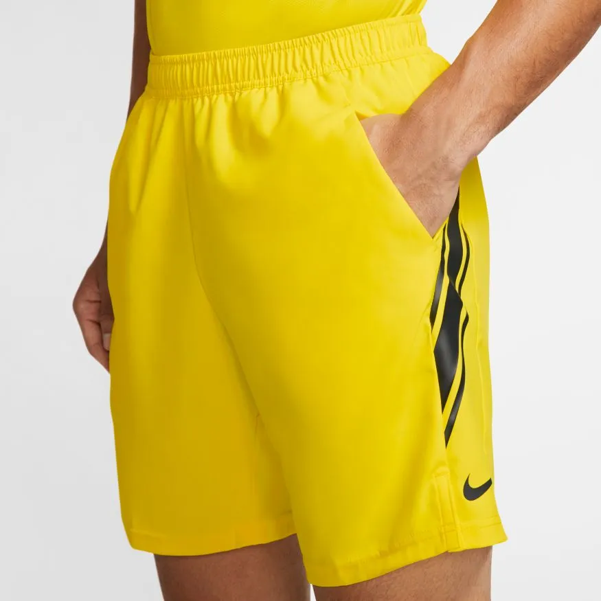 Nike Court Dry 9in Short - opti yellow/off noir/off noir