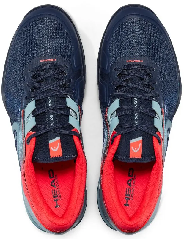 Head Sprint Pro 3.0 Clay Men - dress blue/neon red