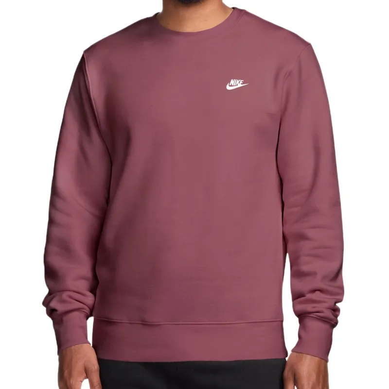 Nike Club Fleece Crew - pink smoke/white Nike Club Fleece Crew - pink smoke/white