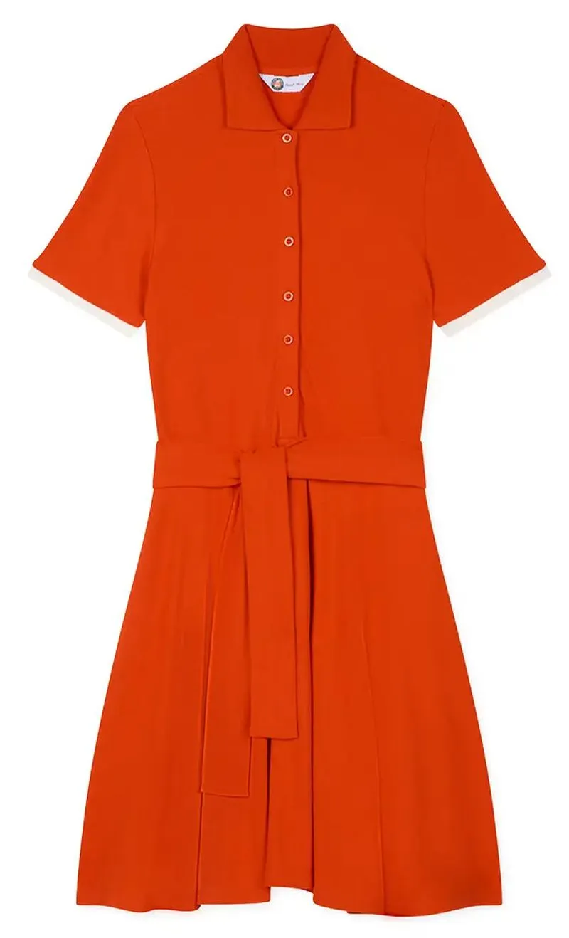 Women's dress Roland Garros Heritage Tina - clay - Orange