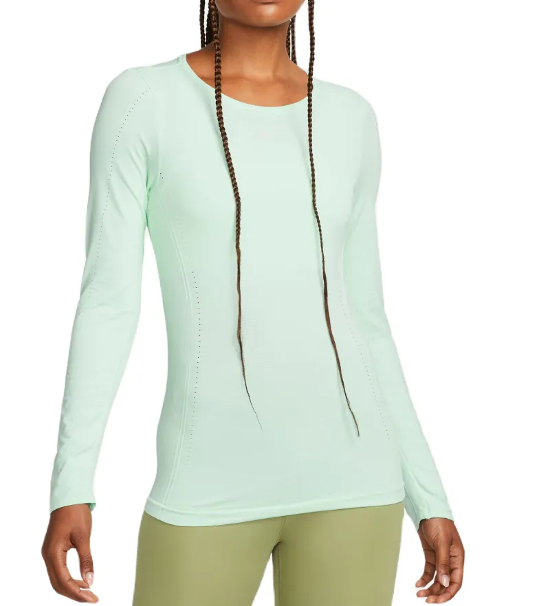 Nike Dri-Fit Aura Slim Fit Long Sleeve Training Top - mint foam/reflective silver Nike Dri-Fit Aura Slim Fit Long Sleeve Training Top - mint foam/reflective silver