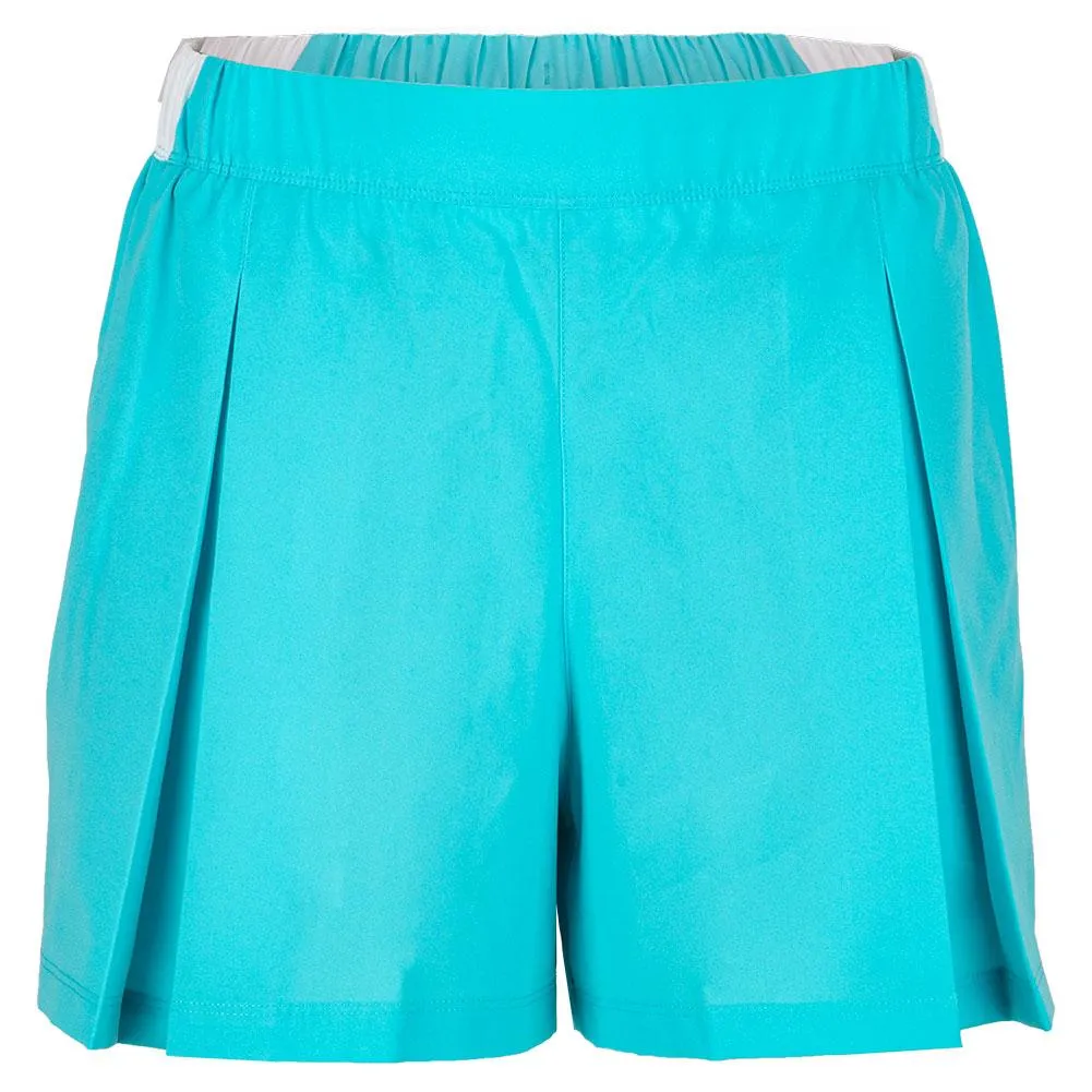 Lacoste Roland Garros Color Block Tennis Skirt - haiti blue/white