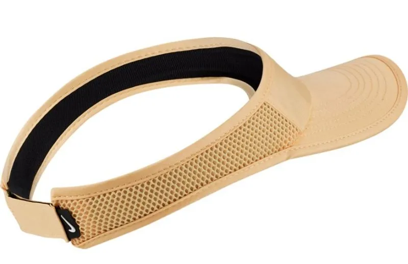 Nike Aerobill Feather Light Visor - celestial gold/white