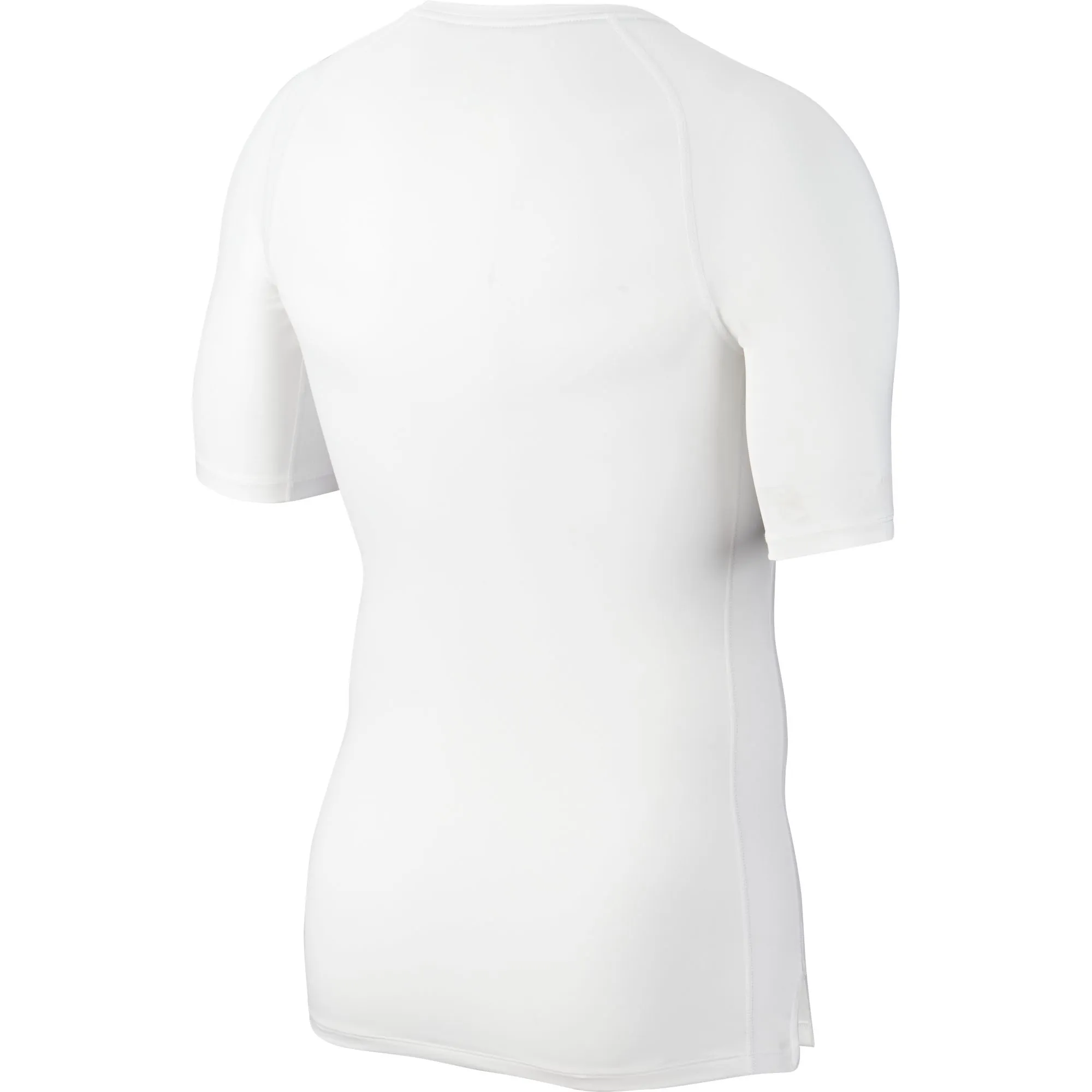 Nike Pro Top SS Tight - white/black
