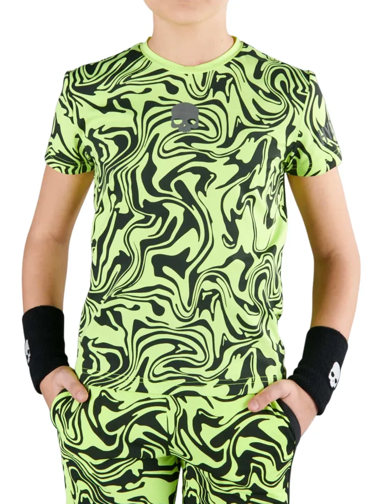 Hydrogen Chrome Tech T-Shirt - fluo yellow