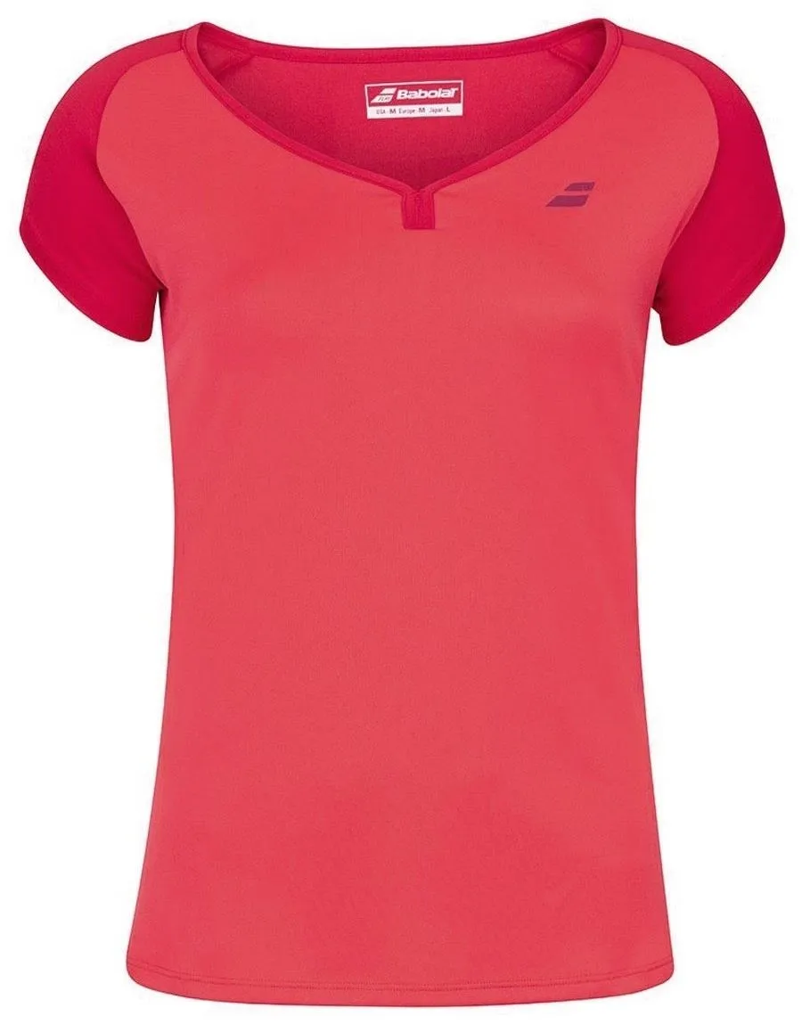 Babolat Play Cap Sleeve Top Girl - tomato red