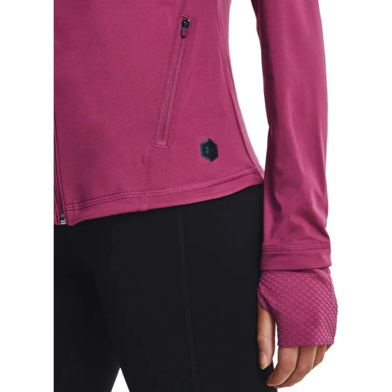 under-armour-women-s-rush-full-zip-pink-3 Under Armour Women's Rush Full Zip - pink