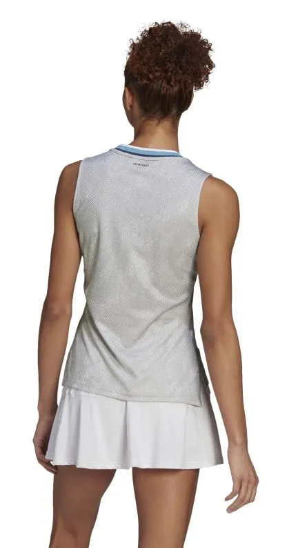 Adidas Primeblue Printed Match Tank Top W - white/crew navy