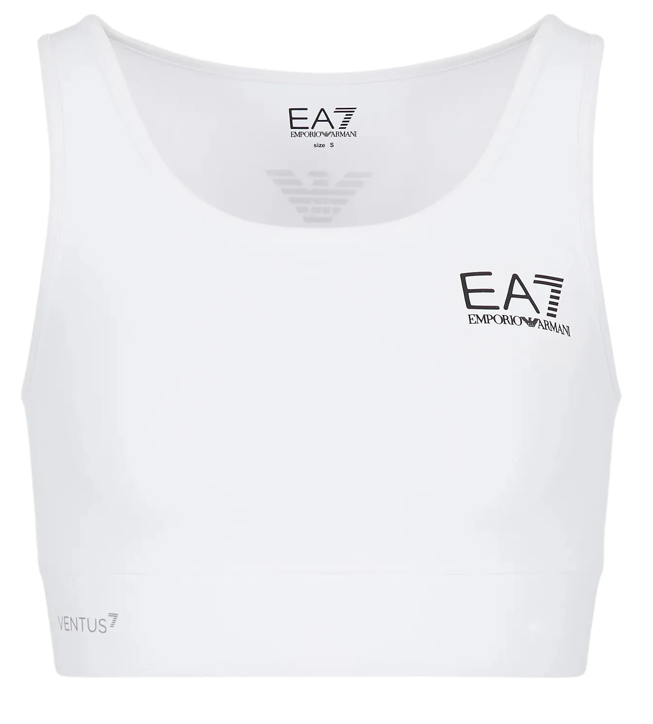 EA7 Woman Jersey Sport Bra - white