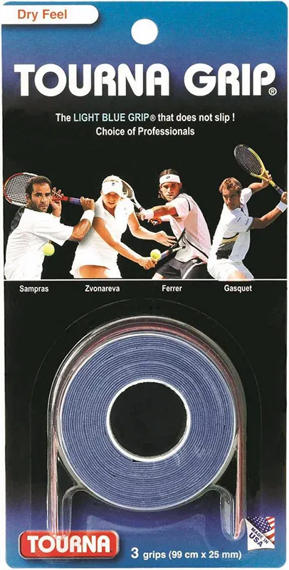 tourna-grip-dry-feel-3p-blue Tourna Grip Dry Feel 3P - blue