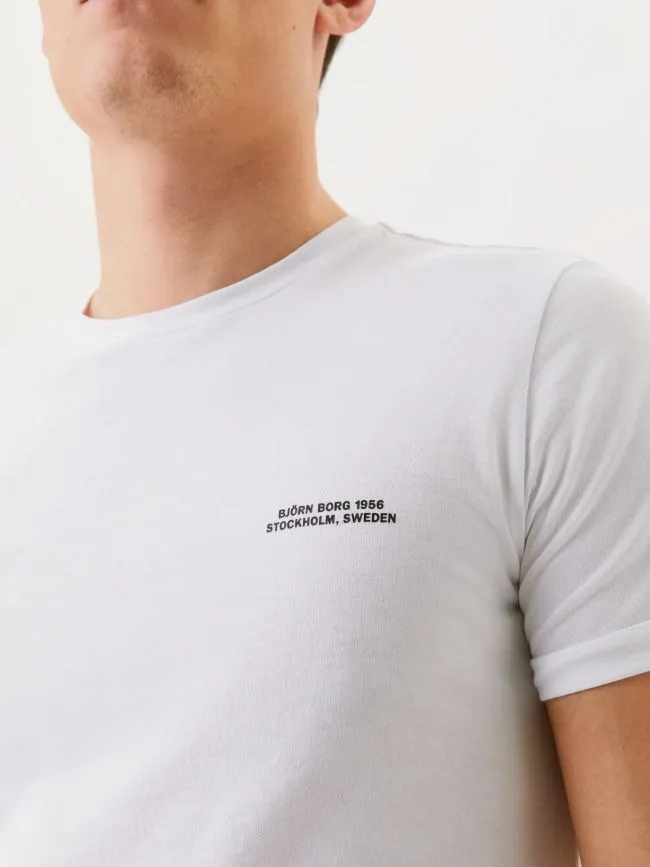 Björn Borg Training Tee STHLM M - brilliant white
