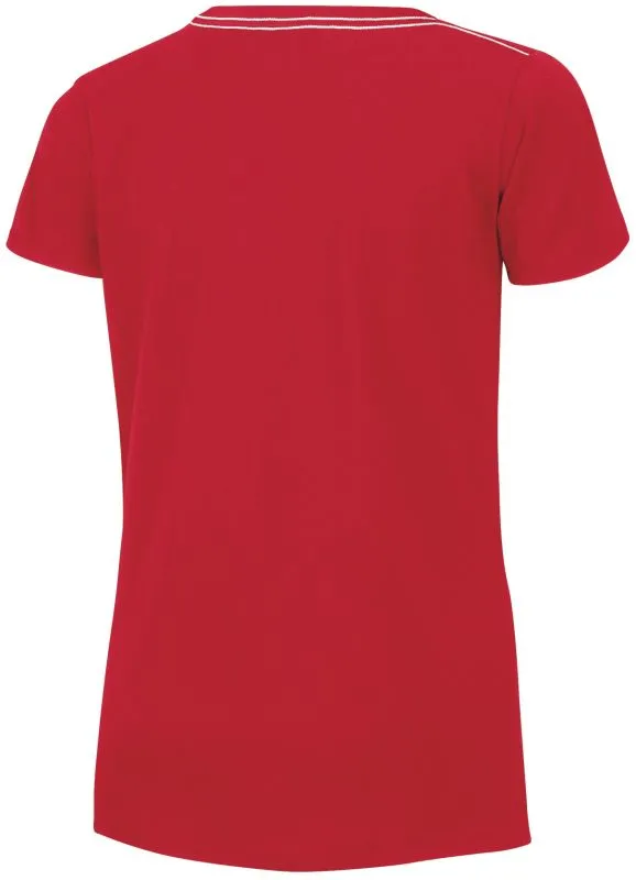 Wilson Script Cotton Tee - wilson red/white