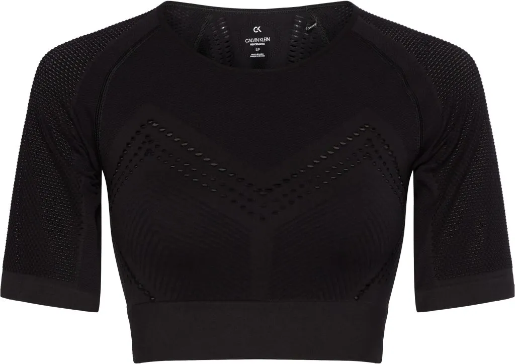 Calvin Klein SS Cropped T-shirt - black