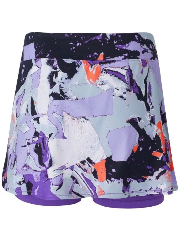 Nike Court Victory Printed Tennis Skirt W - wild berry/bright mango